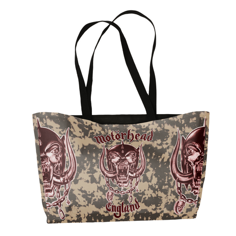 Rocksax Motorhead Webbing Handled Beach/Shopper Bag - Green Camo