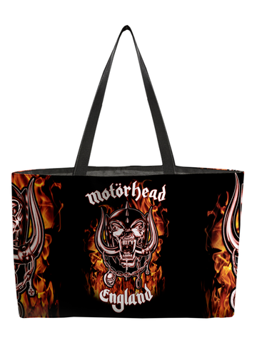 Rocksax Motorhead Webbing Handled Beach/Shopper Bag - Fire