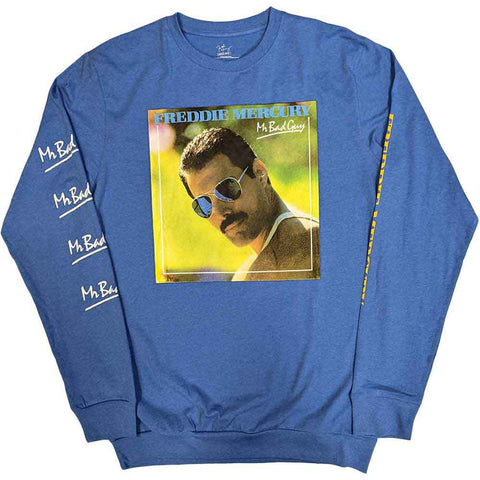 Freddie Mercury Long Sleeve T Shirt - Mr Bad Guy