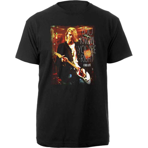 Kurt Cobain T Shirt - You Know You're Right