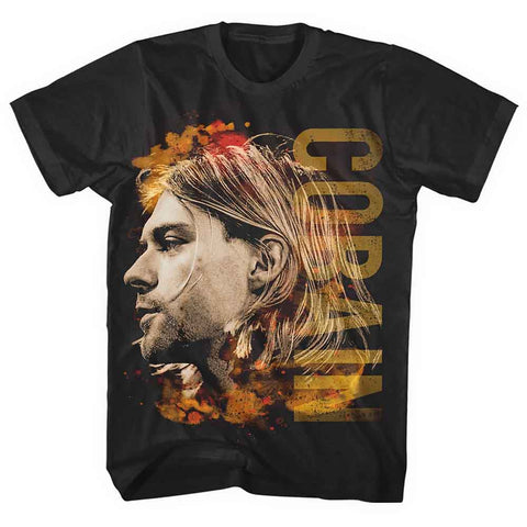 Kurt Cobain T Shirt - Coloured Side View