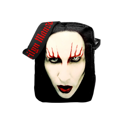 Rocksax Marilyn Manson Crossbody Bag - Red Lips