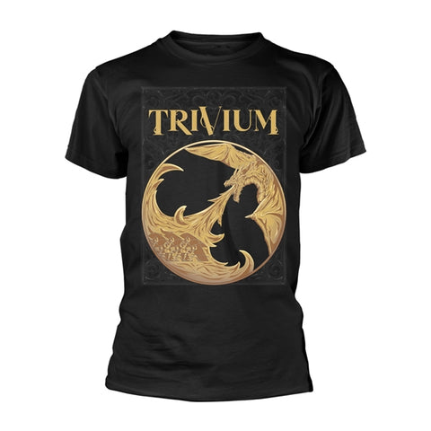 Trivium T Shirt - Gold Dragon