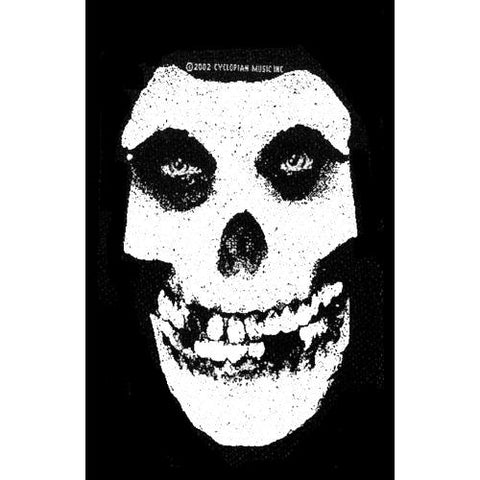 Misfits Patches - Woven Sew On - White Skull