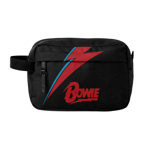 Rocksax David Bowie Wash Bag - Lightning Black