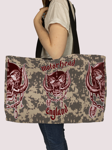 Rocksax Motorhead Webbing Handled Beach/Shopper Bag - Green Camo