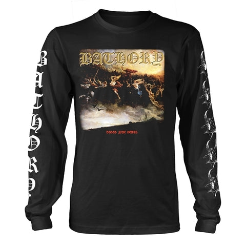 Bathory Long Sleeve T Shirt - Blood Fire Death 2