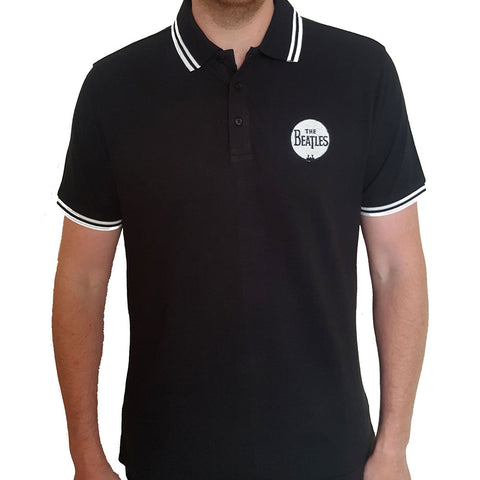 The Beatles Polo Shirt - Drum Logo