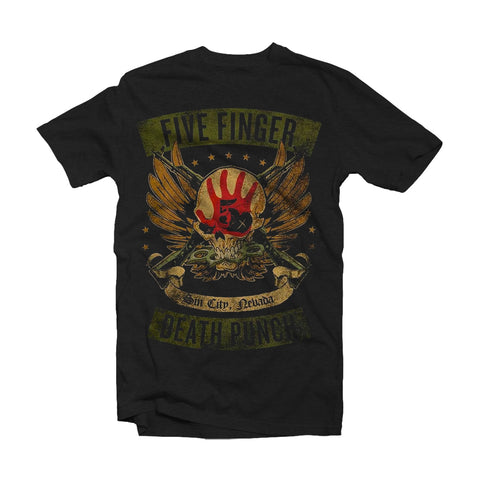 Five Finger Death Punch T Shirt - Locked & Loaded