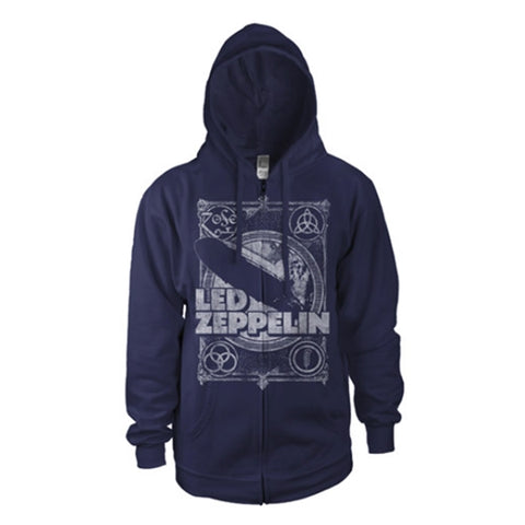 Led Zeppelin Hoodie - Vintage Print LZ1